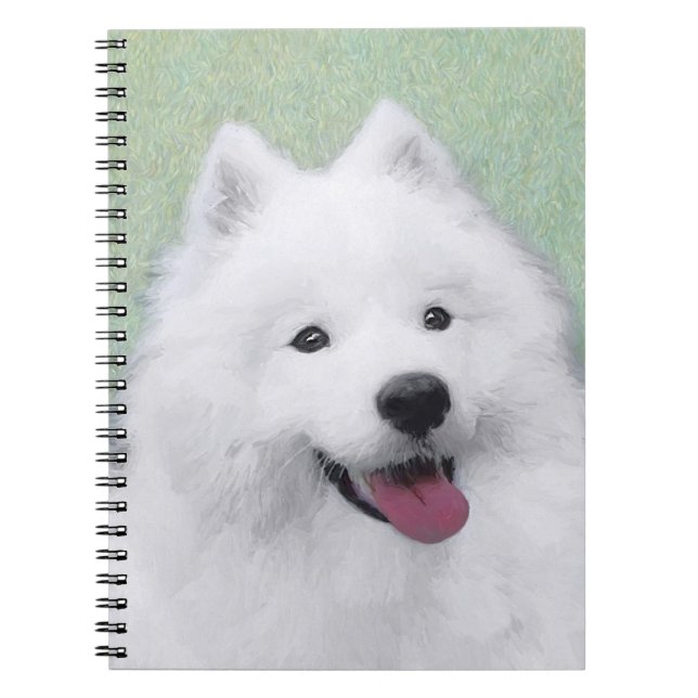 Carnet Peinture Samoyed - Cute Original Chien Art (Devant)