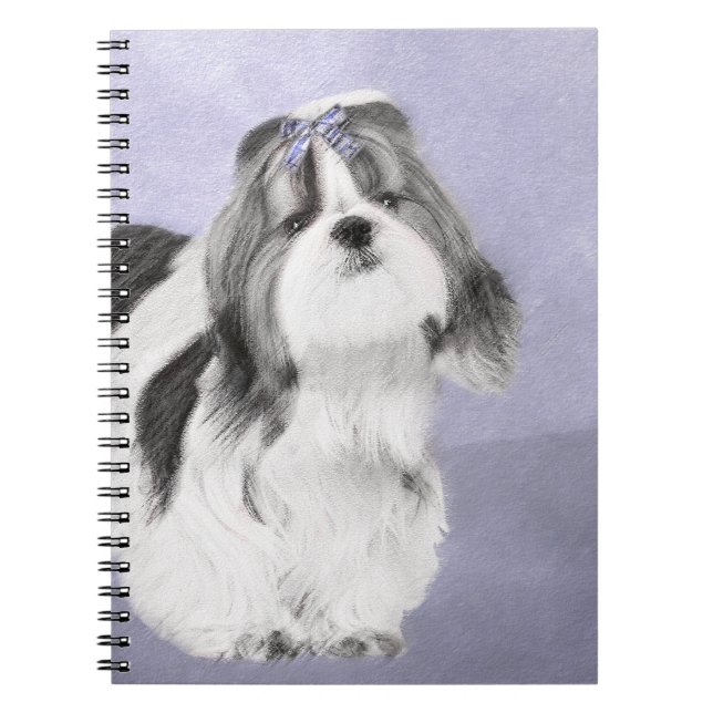 Carnet Peinture Shih Tzu - Cute Original Chien Art (Devant)