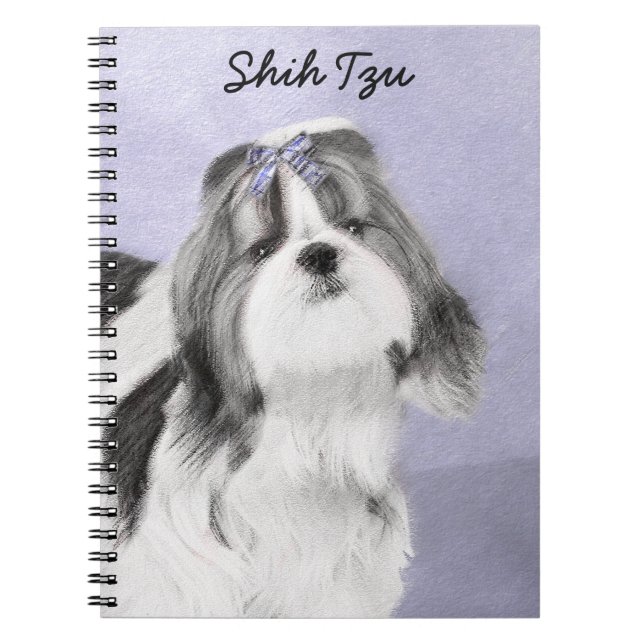 Carnet Peinture Shih Tzu - Cute Original Chien Art (Devant)
