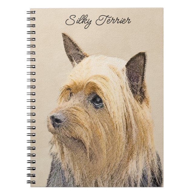 Carnet Peinture Silky Terrier - Cute Original Chien Art (Devant)
