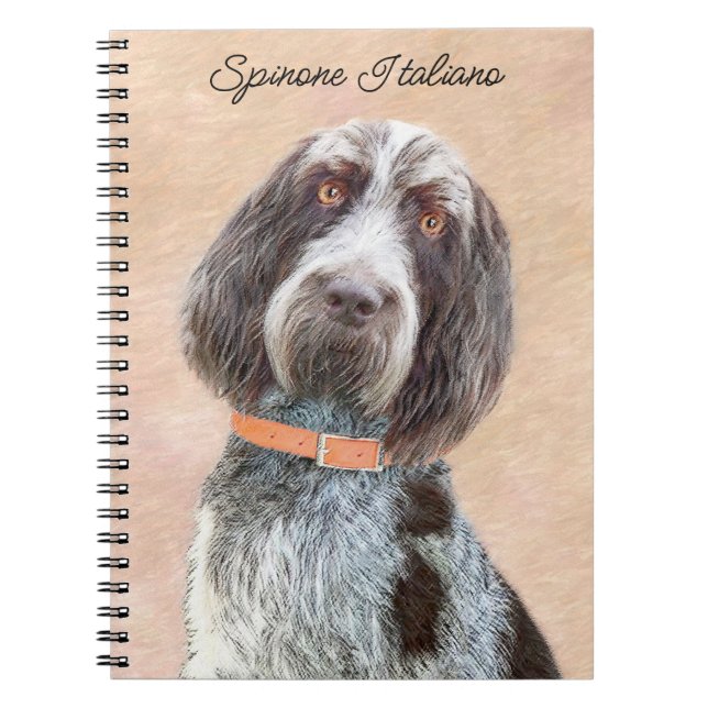 Carnet Peinture Spinone Italiano - Belle Art Original Chi (Devant)