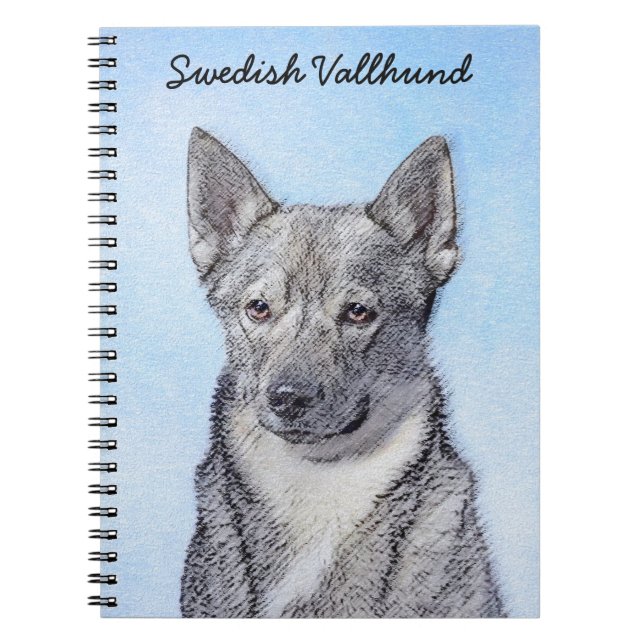 Carnet Peinture Suédoise Vallhund - Cute Original Chien A (Devant)