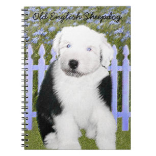 Carnet Peinture sur chiots pour chien de garde anglaise -