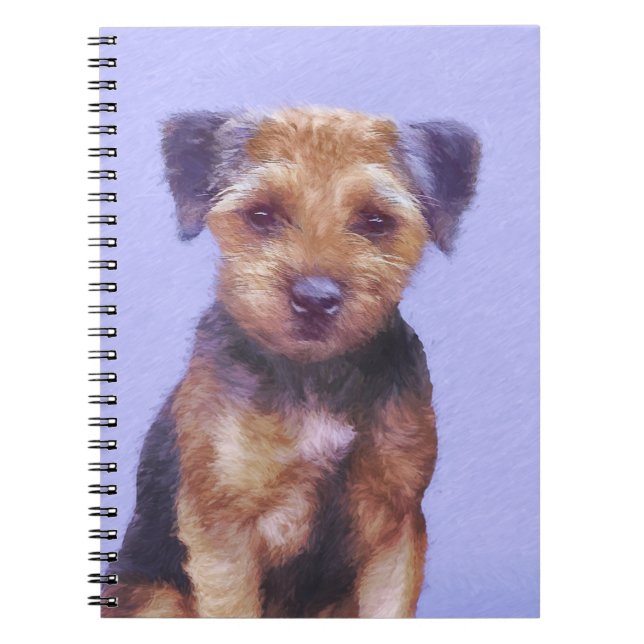 Carnet Peinture sur la frontière de Terrier - jolie art o (Devant)