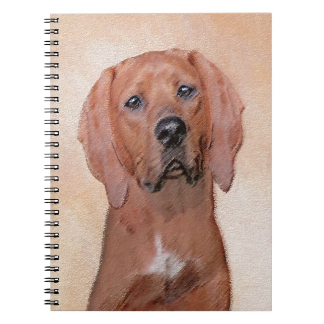 Carnet Peinture sur pilon rouge - jolie art original chie (Devant)