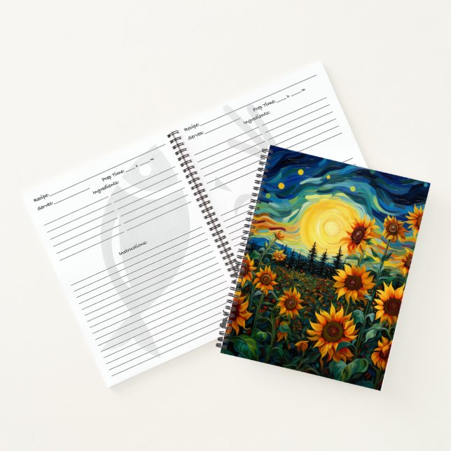 Carnet Peinture Tournesols de Van Gogh (Intérieur)