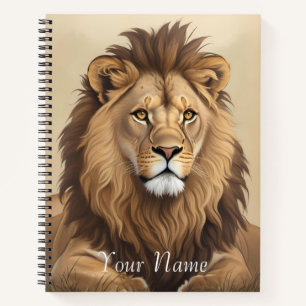 Carnet Peinture vintage au lion