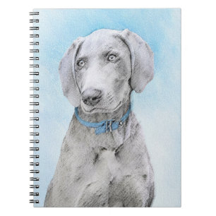 Carnet Peinture Weimaraner - Joli art original chien