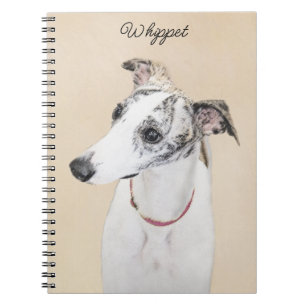 Carnet Peinture Whippet - Jolie art original chien