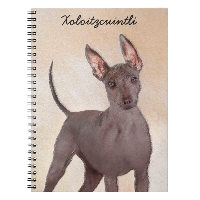 Carnet Peinture Xoloitzcuintli - Cute Original Chien Art (Devant)