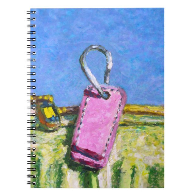 Carnet Peintures expressionnistes avec étiquette rose iPa (Devant)