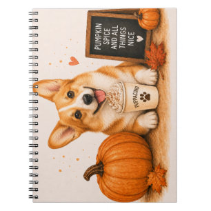 Carnet Pembroke Corgi Automne