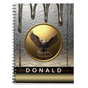 Carnet Pendentif Aigle Royal Métallique Liquide