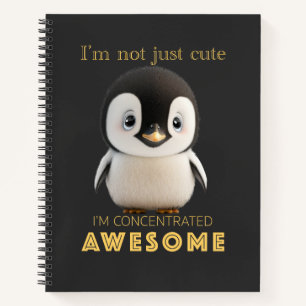 Carnet Penguin Concentré Awesome mignon adorable drôle