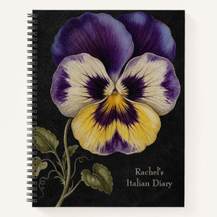 Carnet Pensée sauvage de la Renaissance (Viola tricolor)