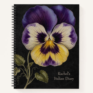 Carnet Pensée sauvage de la Renaissance (Viola tricolor)