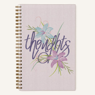 Carnet Pensées et fleurs