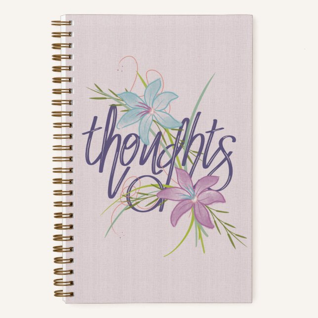 Carnet Pensées et fleurs (Recto)