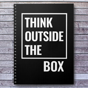 Carnet Penser hors de la boîte Citation motivationnelle
