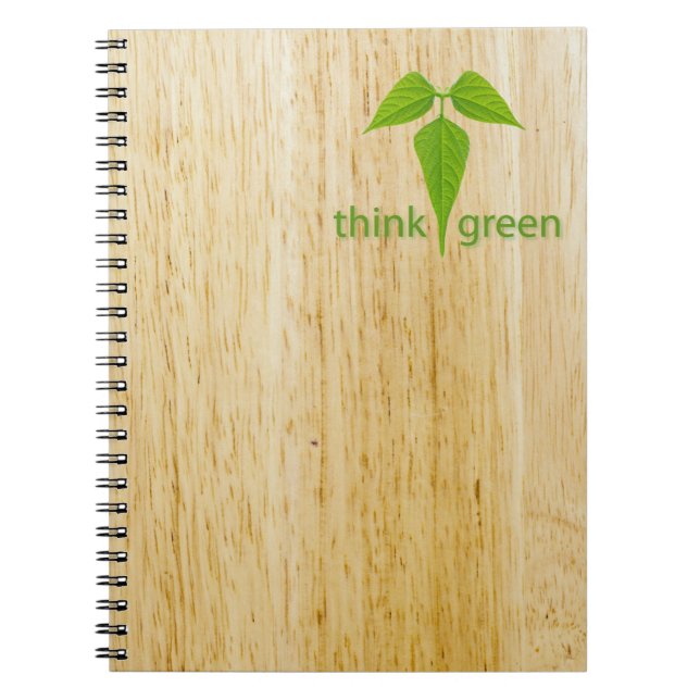 Carnet Penser vert (Devant)