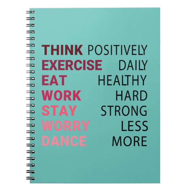 Carnet Pensez positivement (Devant)
