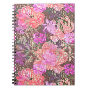 Carnet Peonies rose rose fleurs fleurs jardin fleurie bou
