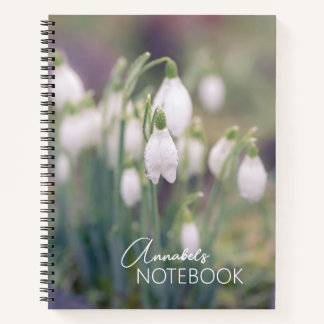 Carnet Perce-Neige Nom Personnalisé