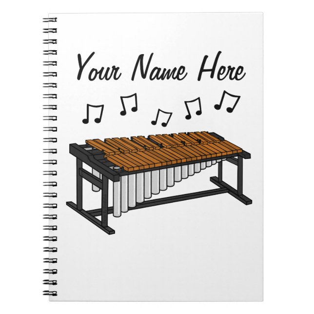 Carnet Percussionniste Percussionniste Marimba Personnali (Devant)
