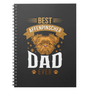 Carnet Père Affenpinscher empreintes de pattes de chien v