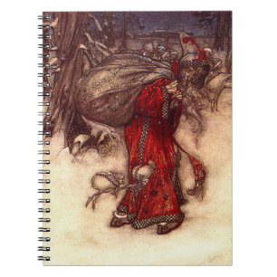 Carnet Père Noël Arthur Rackham 