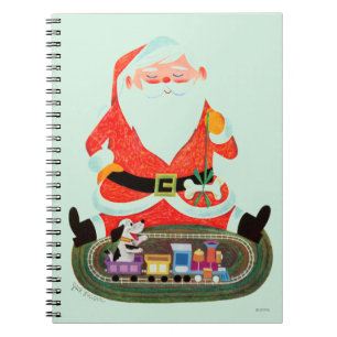 Carnet Père Noël avec le train