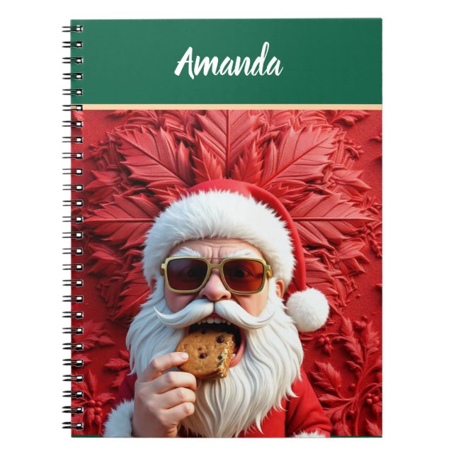 Carnet Père Noël cool (Devant)