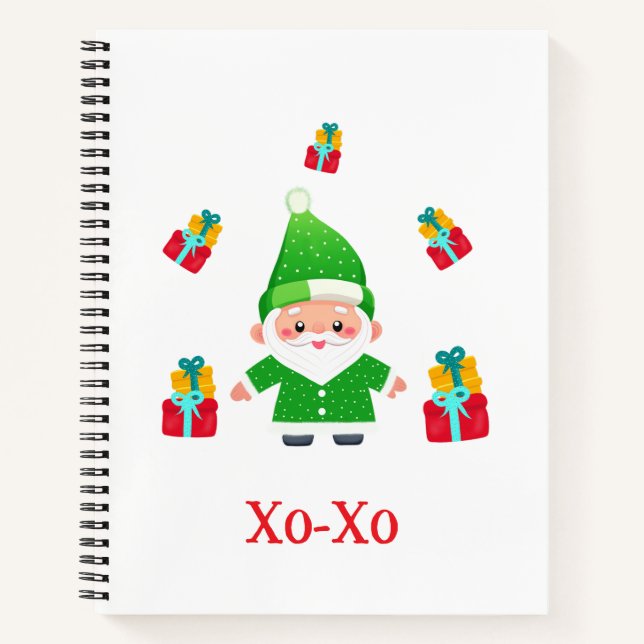 Carnet Père Noël drôle (Devant)
