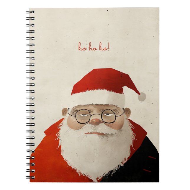 Carnet Père Noël fatigué (Devant)