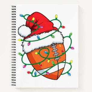 Carnet Père Noël Football Sports Ball Hommes garçons Noël