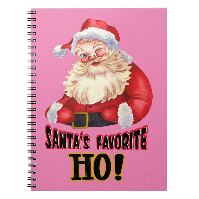 Carnet Père Noël - Ho favori (Devant)