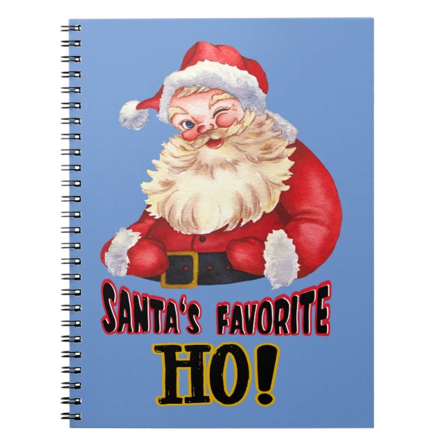Carnet Père Noël - Ho favori (Devant)
