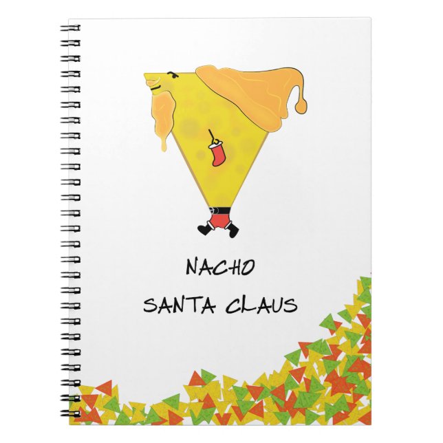 Carnet Père Noël Nacho avec chips (Devant)