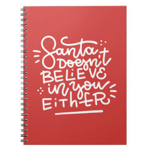 Carnet Père Noël ne croit pas en vous non plus