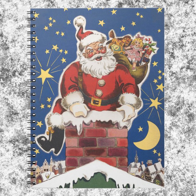 Carnet Père Noël vintage, Cette Nuit Avant Noël (Créateur téléchargé)