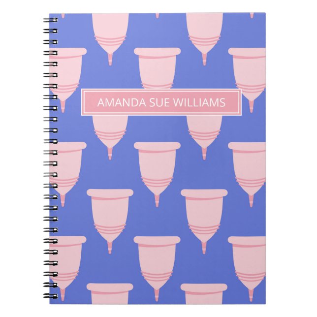 Carnet Period / Menstrual Cycle - Your Name /Monogram Not (Devant)