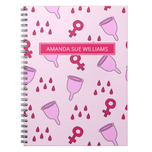 Carnet Period / Menstrual Cycle - Your Name /Monogram Not