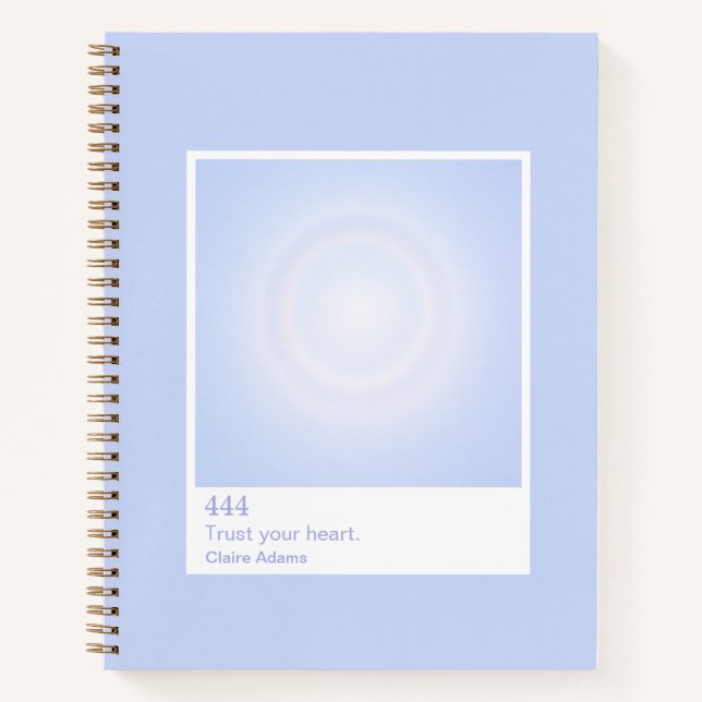 Carnet Periwinkle Aura Swatch Angel Number Notebook (Devant)