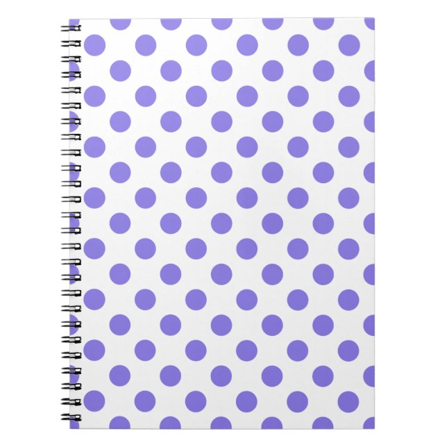 Carnet Periwinkle polka dots (Devant)