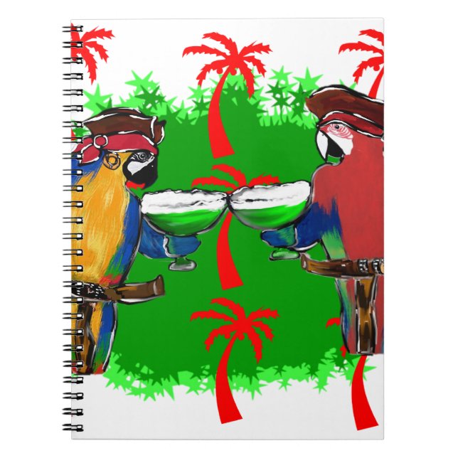 CARNET PERROQUETS DE PIRATES (Devant)