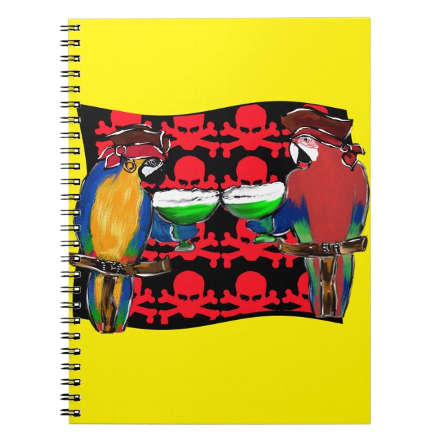 Carnet Perroquets de pirates (Devant)
