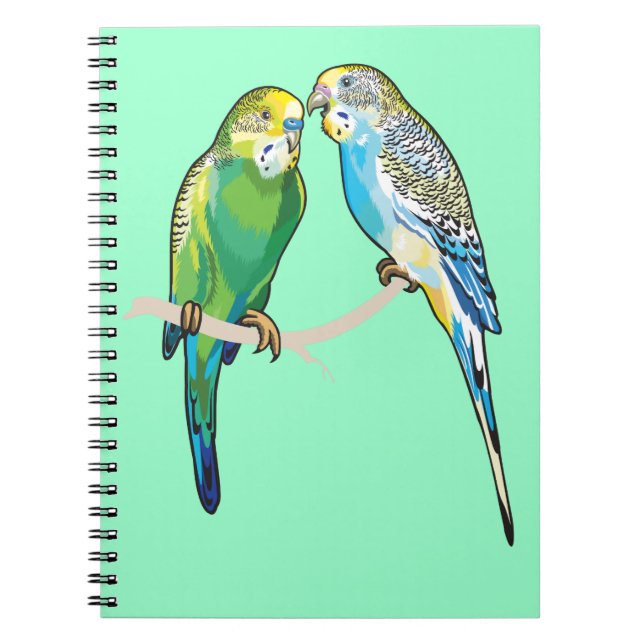 Carnet perruches (Devant)