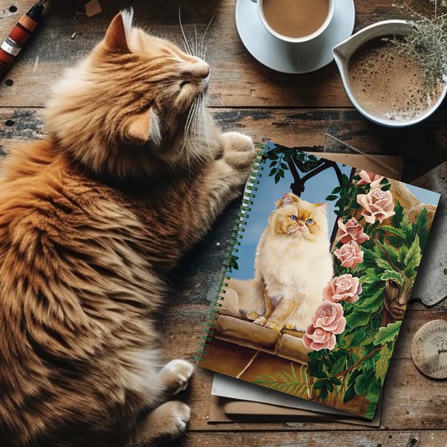 Carnet Perse Chat Rose Dryad (Créateur téléchargé)