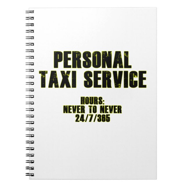 Carnet Personal Taxi Service (Devant)