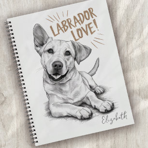 Carnet Personalisé Labrador Love Chien